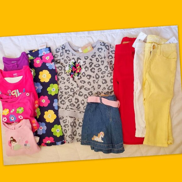 Nwt Gymboree Gap Girls Lot 18-24 Months Fall Winter Outfit Set Jeans Bundle - Picture 1 of 16